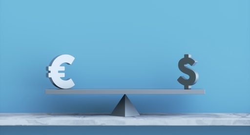 Euro en dollar net als in 2002 weer richting gelijke koers